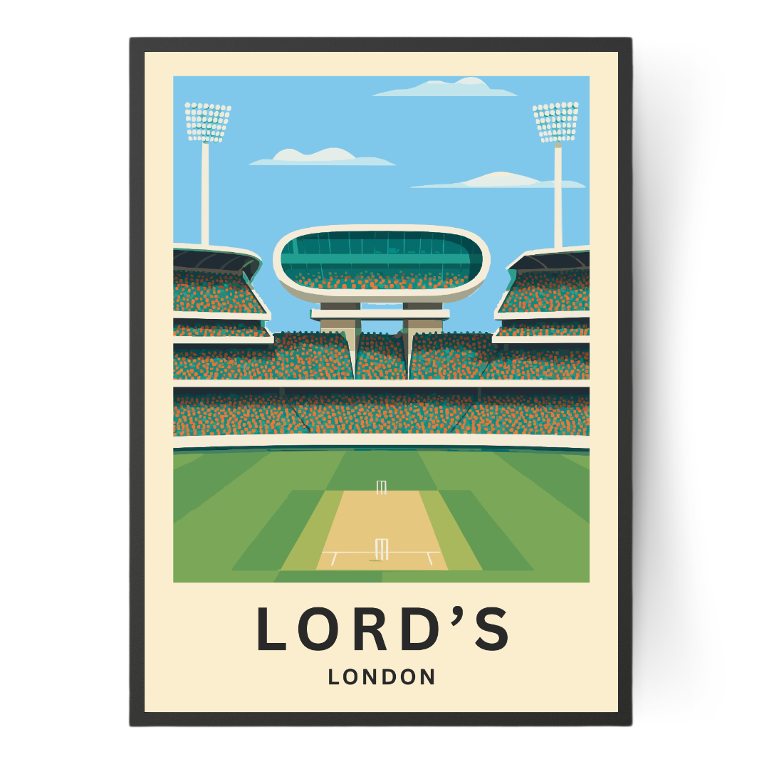 Cricket Bat & Ball Canvas Print - A2 - Cricket wall art