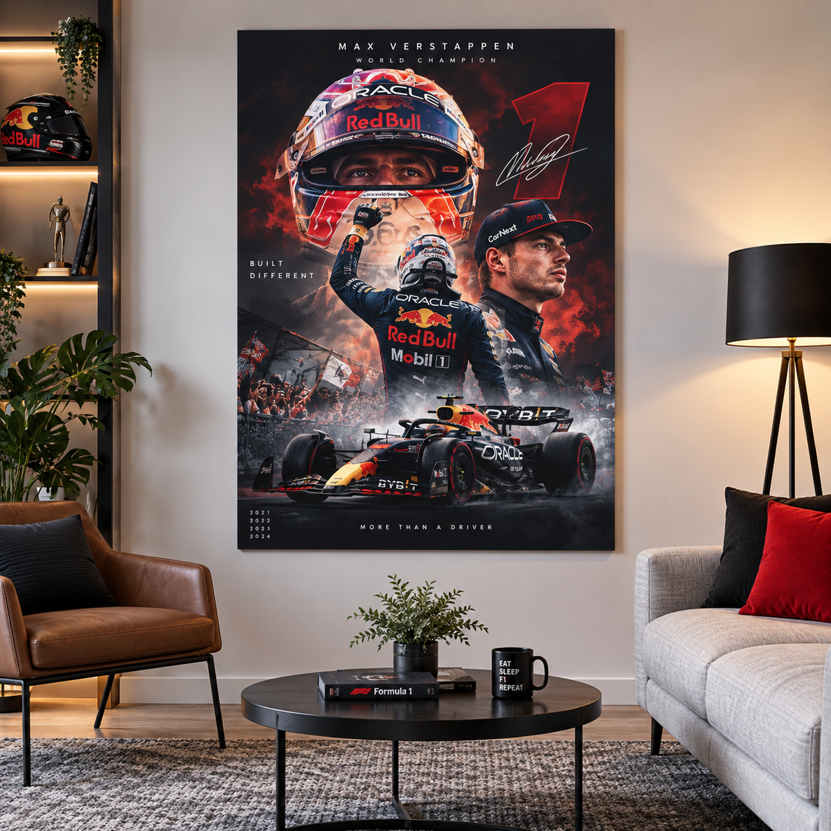 Max Verstappen Metal Frame | Tribute to the Red Bull Racing Champion