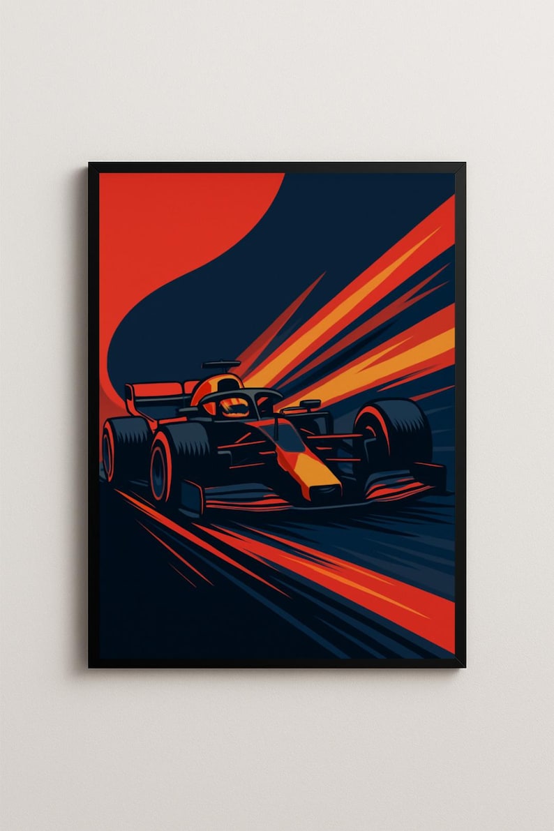 F1 Night Race Canvas Print - A2 - F1 wall art